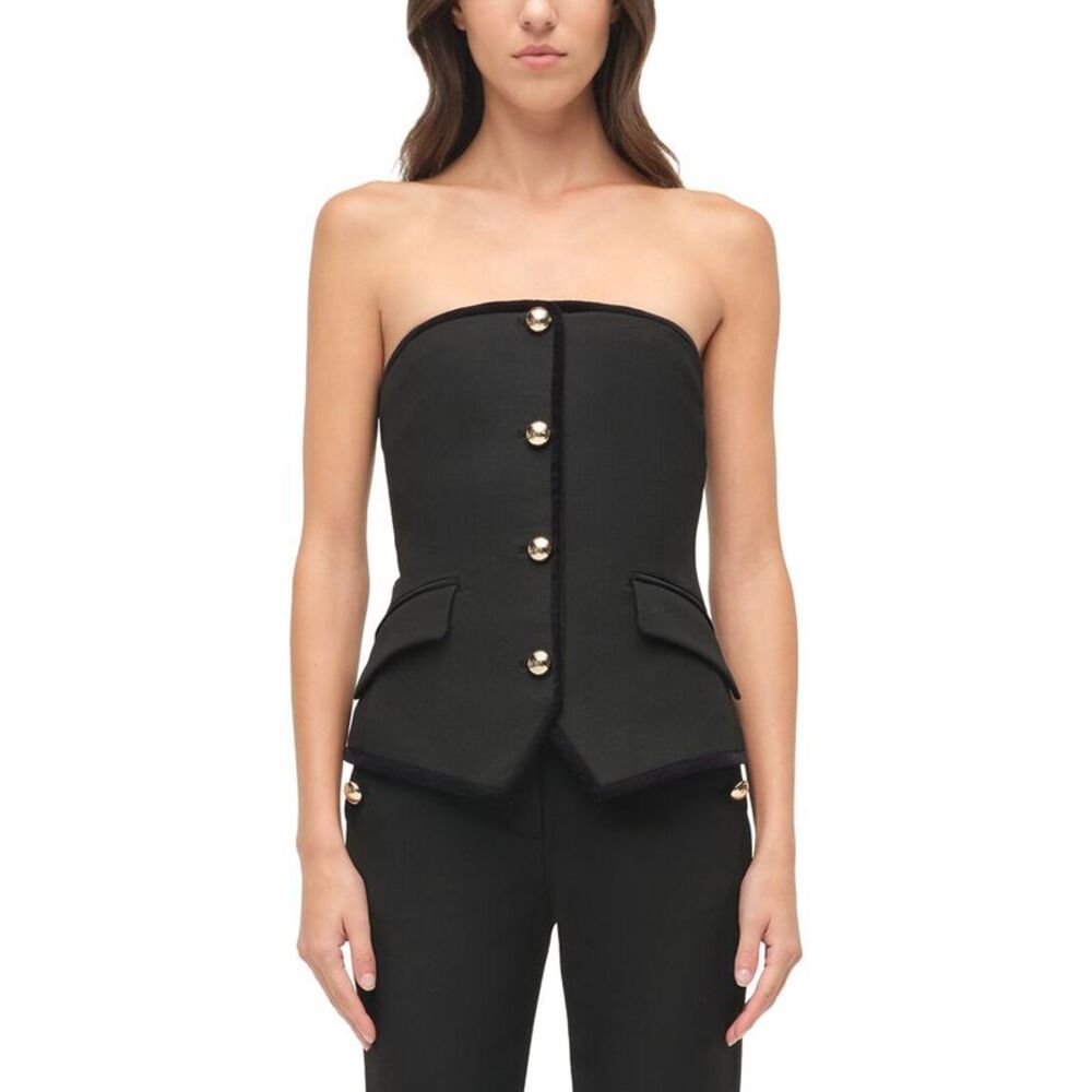 Simkhai Womens Cambrie Bustier Top